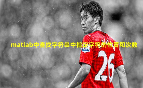 matlab中查找字符串中指定字符的位置和次数